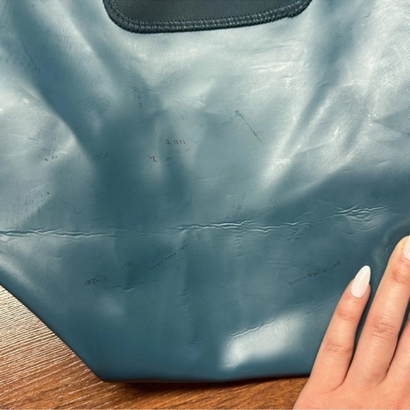 Longchamp Le Pliage Neo Teal Blue Large Tote with Strap - Picture 16 of 16